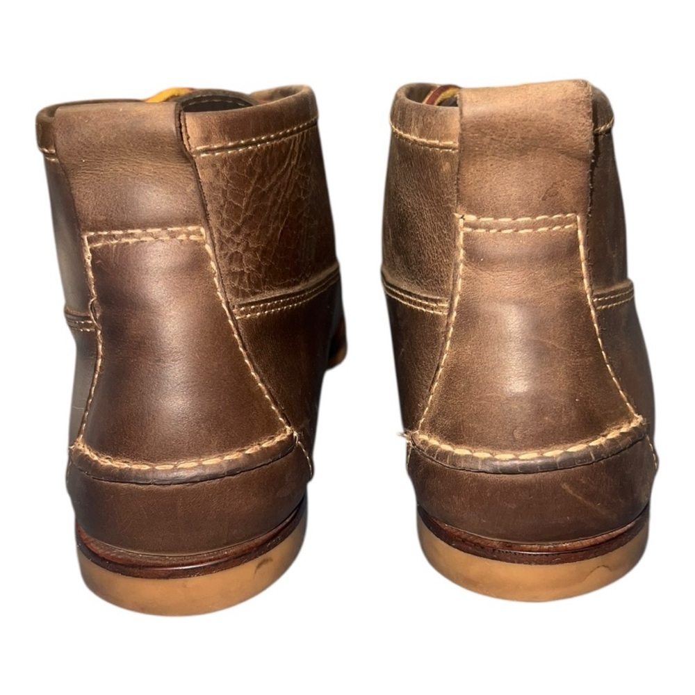 LL Bean Signature Eastport Moc Chukka Boots Mens 9.5 D Brown Leather 281251 - Picture 6 of 8